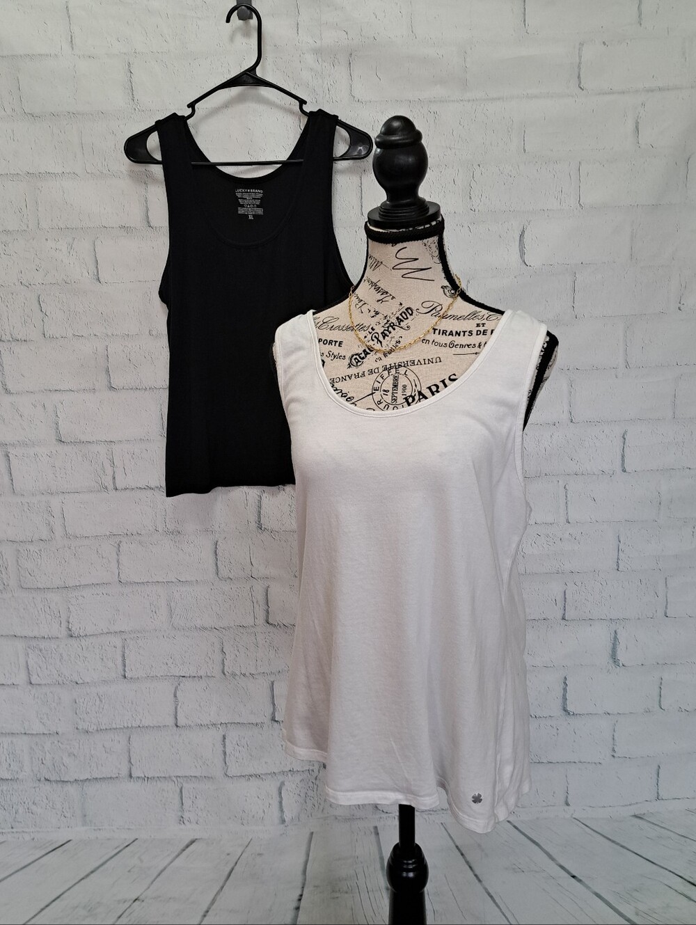 Set Of 2 Lucky Brand Cotton Tank Tops